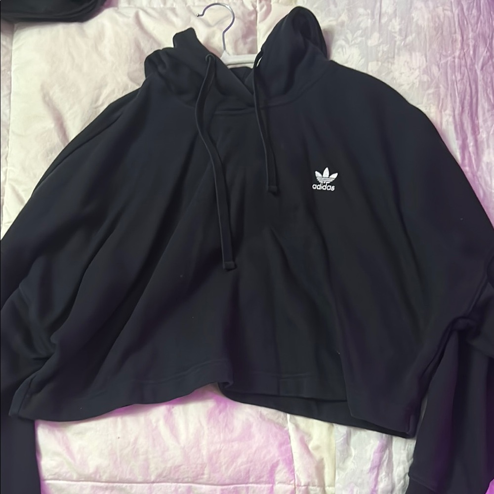 Adidas Black Hoodie with Logo